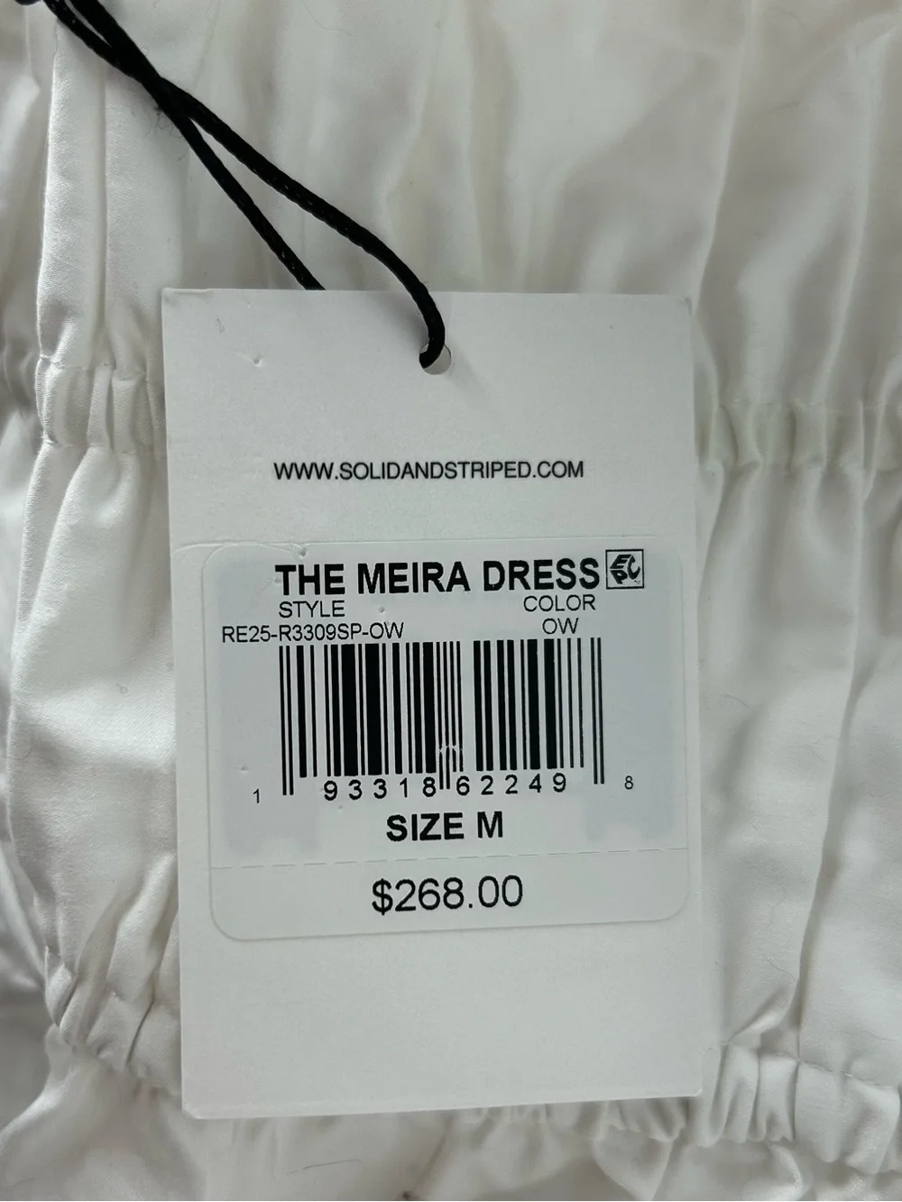 SOLID & STRIPED The Meira Dress White Halter Smocked Maxi Dress - Picture 7 of 9